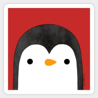 Cute Penguin Face Sticker